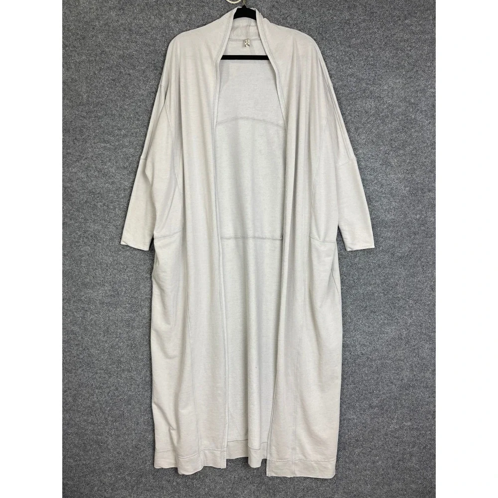 Free People Intimately Duster Cardigan Womens Small Gray Excellent Long Robe